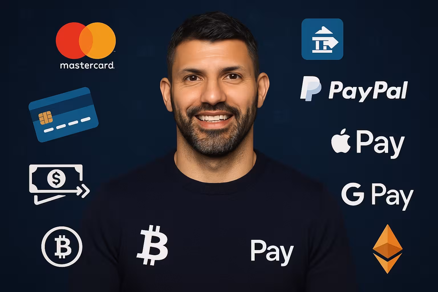 Métodos de pago en el casino del Kun Aguero